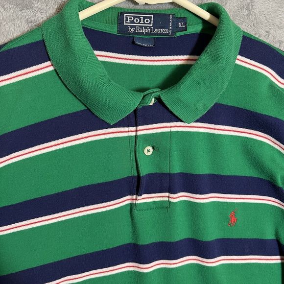 Ralph Lauren Other - Vintage Polo Ralph Lauren Shirt Men's XL Green Blue Long Sleeve Polo Striped